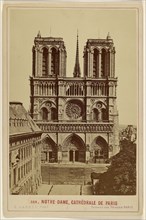Notre-Dame, Cathedrale de Paris; Ernest Ladrey, French, active Paris, France 1860s, about 1875; Albumen silver print