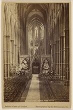Westminster Abbey Nave F.G.O.S; London Stereoscopic Company, active 1854 - 1890, 1882; Albumen silver print
