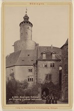 Budingen: Schloss mit Eingang z. inneren Schlosshof; German; about 1880; Collotype