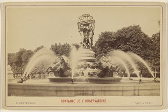 Fontaine de L'Observatoire; E. Dontenvill, French, active 1860s - 1870s, about 1875; Albumen silver print
