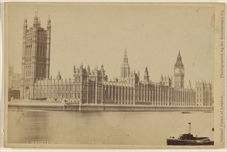 Houses of Parliament; London Stereoscopic Company, active 1854 - 1890, about 1870; Albumen silver print