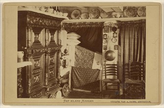 Het Eiland Marken Interior of a House; A. Jager, Danish, active Amsterdam, Netherlands 1860s - 1870s, about 1875; Albumen