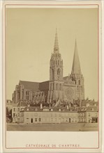 Cathedrale de Chartes; French; about 1875; Albumen silver print