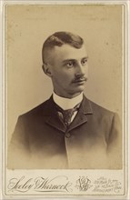 well-groomed man with moustache; Seeley & Warnock; 1893; Albumen silver print