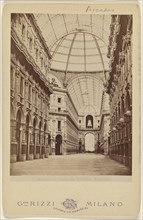 Milano - Gallerie Vittorio Emanuel; Giuseppe Rizzi, Italian, active Milan, Italy 1860s - 1870s, about 1875; Albumen silver