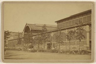 Halles - Centrales Paris, France; Debitte & Hervè; about 1880; Albumen silver print