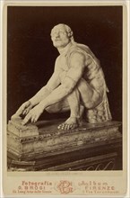 Firenze - Galleria - L'Arrotino; Giacomo Brogi, Italian, 1822 - 1881, about 1875; Albumen silver print