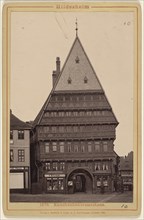 Knochenhaueramtshaus. Guild House of the Butchers; Römmler & Jonas, German, 1871 - 1945, 1890; Collotype