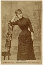 Marthe Brandes, Diane de Lys - 4e acte, I. Chalot, French, active about 1885, about 1886; Albumen silver print