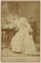 Marthe Brandes gerfant - 4e acte, I. Chalot, French, active about 1885, 1886; Albumen silver print