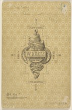 The late August Belmont; William Kurtz, American, 1834 - 1904, about 1883; Albumen silver print