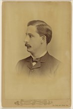 man with moustache, in profile; Harry F. Maneeley, American, 1852 - 1930, active Norfolk, Virginia, 1880s; Albumen silver print