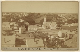 Cape Cod Views. P. Town from Center Church; G.H. Nickerson, American, active 1860s - 1880s, 1880s; Albumen silver print