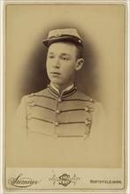 Vignette portrait of a young soldier; Ira E. Sumner, American, 1846 - 1918, active Northfield, Minnesota, 1870s; Albumen silver