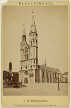 Braunschweig. Die Katharinen-Kirche; Sophus Williams, German, active Berlin, Germany 1860s - 1880s, 1887; Albumen silver print
