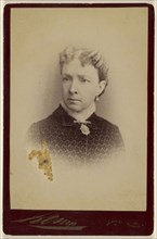 Vignette-style portrait of an  woman; Kemp, American, active Trenton, New Jersey 1890s, 1880s; Albumen silver print