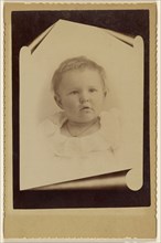 baby, in close-up; 1870s; Albumen silver print