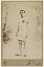 A. Shrubh, ?, soccer player in uniform; Foster, British, active 1870s - 1880s, 1890s; Gelatin silver print