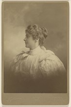 Portrait of a woman in profile; Edward C. Dana, American, 1852 - 1897, December 1895; Platinum print