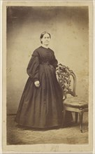 woman, standing; Peter S. Weaver, American, active Hanover, Pennsylvania 1860s - 1910s, about 1865; Albumen silver print