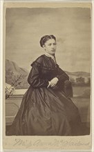 Miss Anna McFarland; S.G. Sheaffer, American, active Hanover, Pennsylvania 1860s - 1870s, about 1865; Albumen silver print