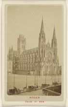 Rouen. Eglise St. Ouen; Le Comte, French, active Rouen, France 1860s, about 1870; Albumen silver print