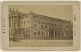 Kaiserliches Palais; German; about 1870; Albumen silver print