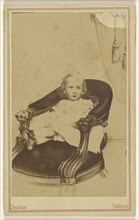 Copy of a painting of a little girl seated in an armchair; Bendann Brothers, American, active 1850s - 1873, about 1869; Albumen