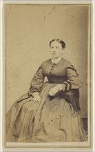 woman seated; John P. Percival, American, active Hackettstown, New Jersey 1880s, about 1868; Albumen silver print