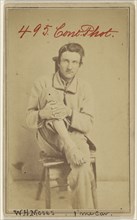 W.H. Moses Civil War victim; Attributed to William H. Bell, American, 1830 - 1910, about 1864; Albumen silver print