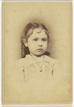 little girl; J.W. Emery, American, active 1860s, 1870s; Albumen silver print