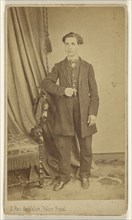 man, standing; L. Laporte, French, active Paris, France 1860s, 1860s; Albumen silver print