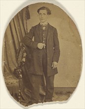 man, standing; L. Laporte, French, active Paris, France 1860s, 1860s; Albumen silver print
