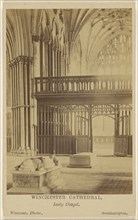 Winchester Cathedral, Lady Chapel; S.J. Wiseman, British, active Southampton, England 1860s, 1860s; Albumen silver print
