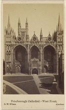 Peterborough Cathedral - West Front; George Washington Wilson, Scottish, 1823 - 1893, about 1865; Albumen silver print