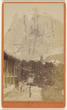 Le Wetterhorn. Vue Prise de Grindelwald; Florentin Charnaux, Swiss, 1832 - 1883, active Geneva, Switzerland 1850s - 1880s