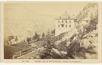 Hotel de la Tete Noire, Route de Chamonix, A. Garcin, Swiss, active Geneva, Switzerland 1860s - 1870s, about 1870; Albumen