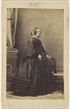 woman, standing; Liddiard, British, active Farnham, England 1860s, 1870s; Albumen silver print