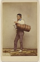 A water carrier; Giorgio Sommer, Italian, born Germany, 1834 - 1914, about 1865; Hand-colored albumen silver print
