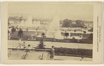 View of the grounds of The Crystal Palace; Negretti & Zambra, British, active 1850 - 1899, about 1860; Albumen silver print
