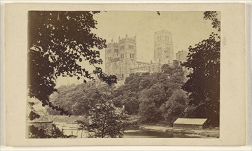 Durham Cathedral from the river; Thomas Heaviside, British, active Durham, England 1860s, October 5, 1865; Albumen silver print