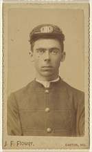 soldier, nineteen years old; J. F. Flower, American, active 1890s, September 1891; Albumen silver print