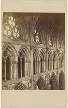 Lichfield Cathedral. Triforium in Nave; British; November 6, 1865; Albumen silver print