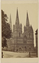 Lichfield Cathderal. West Front; British; November 7, 1865; Albumen silver print