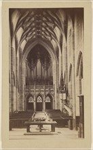 Berne cathedrale; M. Vollenweider, Swiss, active Bern, Switzerland 1860s - 1870s, about 1865; Albumen silver print