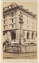 Fontaine de l'Ogre a Berne; A. Garcin, Swiss, active Geneva, Switzerland 1860s - 1870s, about 1865; Albumen silver print