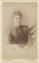woman, seated; Norman May, British, active 1880s, about 1880; Albumen silver print