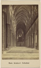 Nave Salisbury Cathedral; British; 1865; Albumen silver print