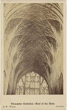 Gloucester Cathedral - Roof of the Choir; George Washington Wilson, Scottish, 1823 - 1893, November 18, 1865; Albumen silver