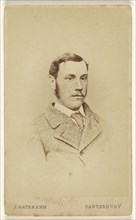 man with moustache; J. Bateman, British, active 1860s, about 1866; Albumen silver print
